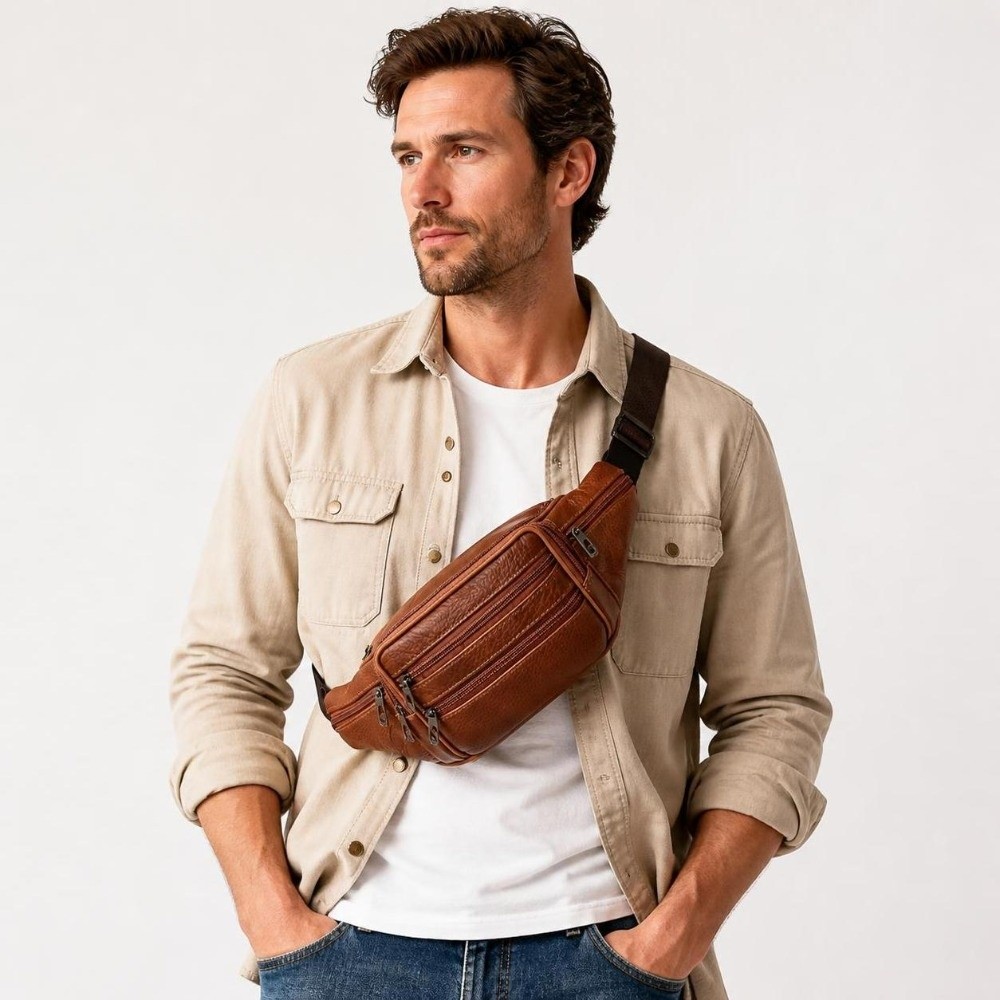 Luxury Multi-Pocket Leather Fa - Luxury Bags Leather review and price